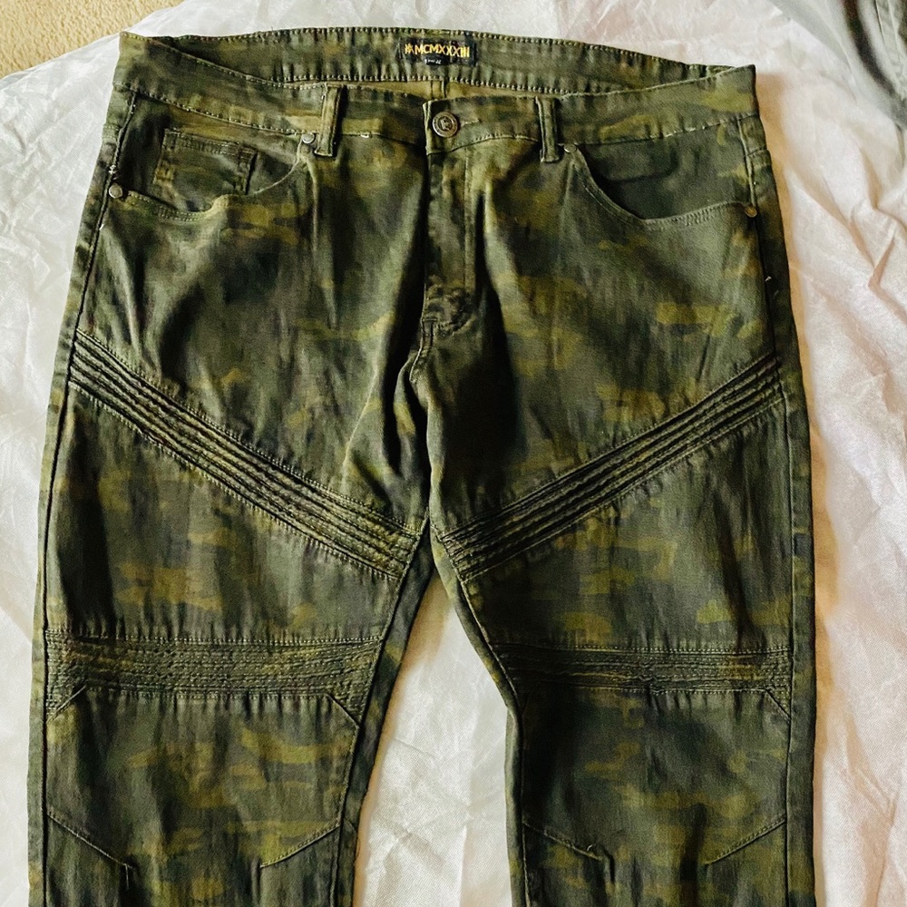 Army fatigue jeans